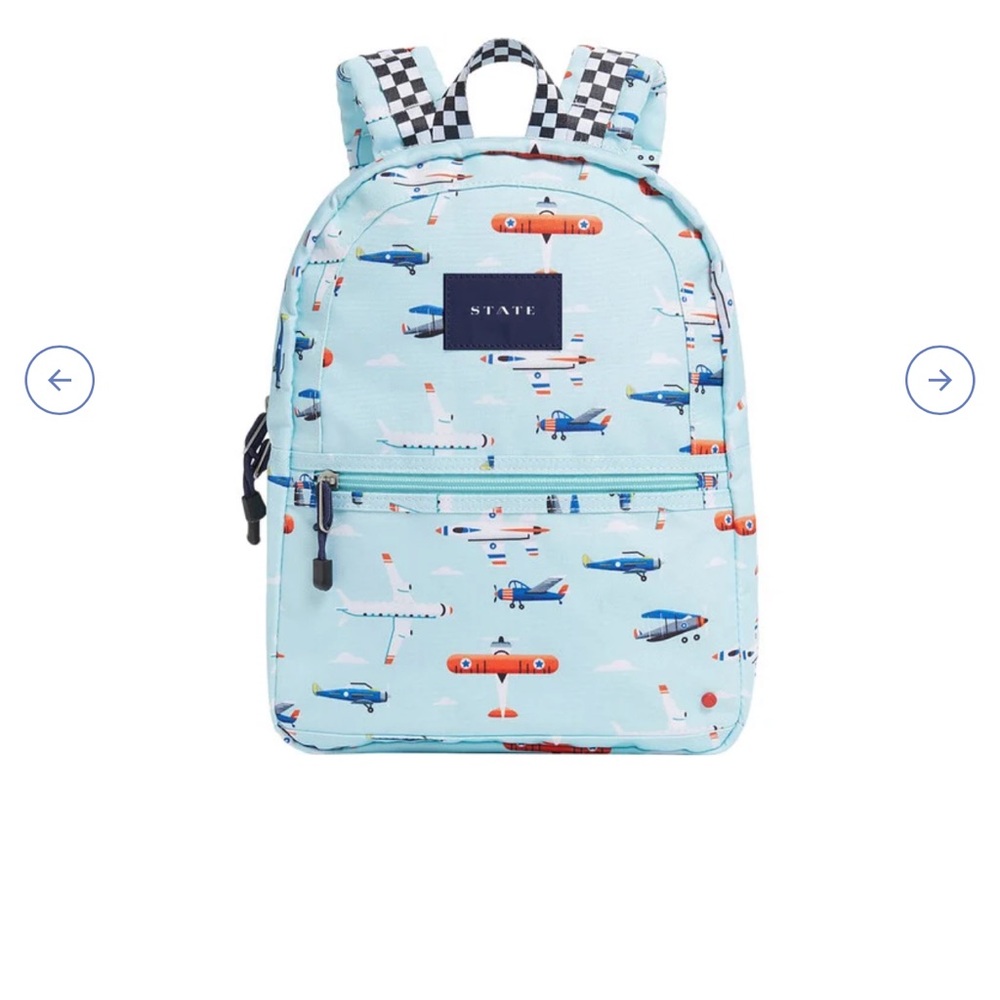 STATE Kids Airplane Adventure Backpack - Light Blue